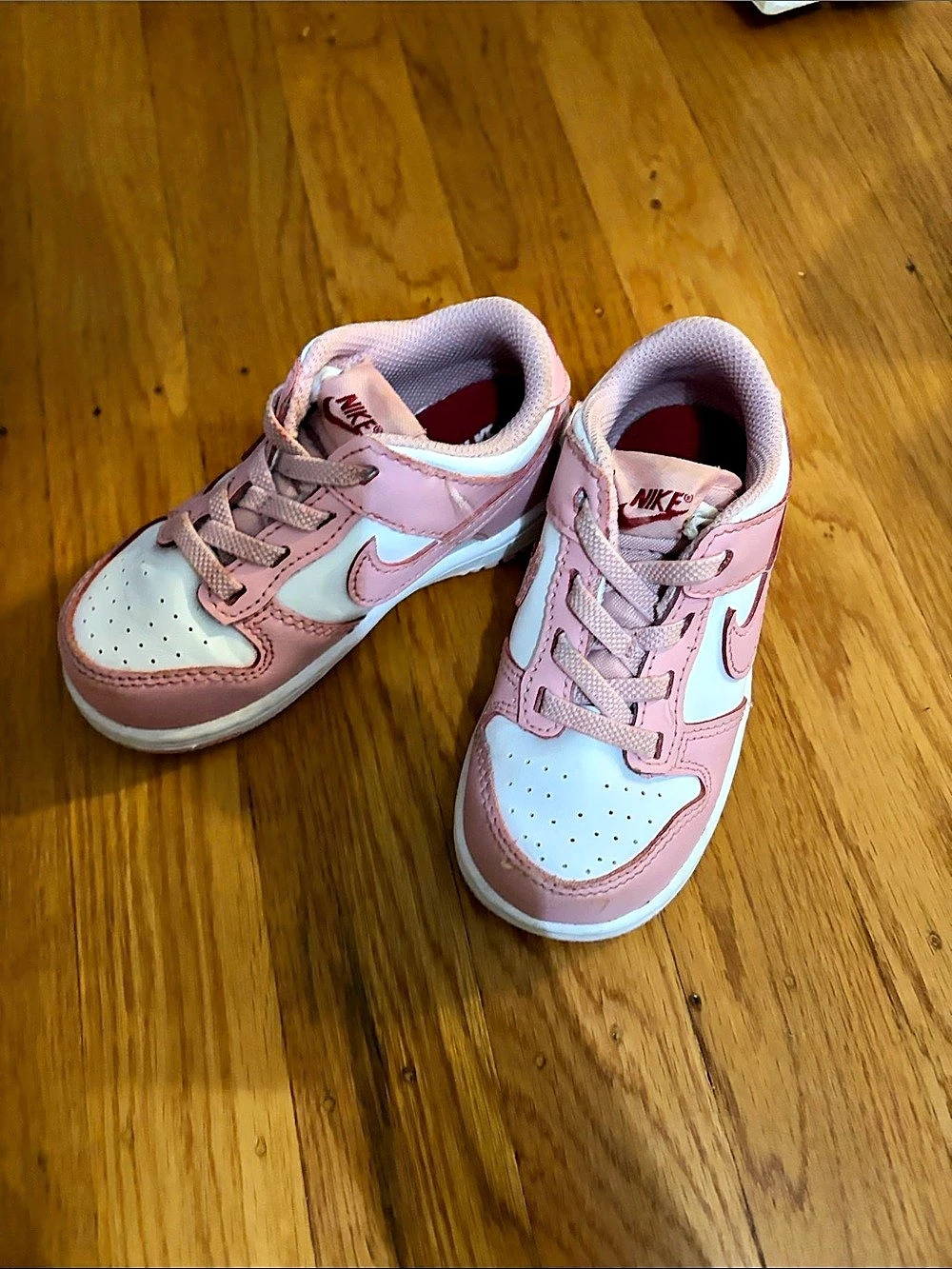 Nike Dunk Low Medium Soft Pink & White Sneakers